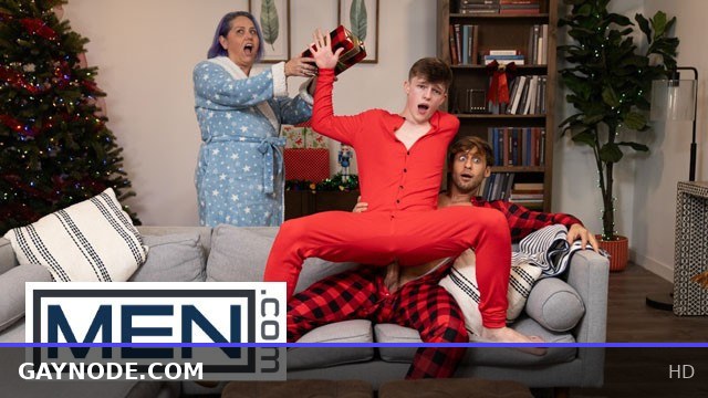 Dom King Plays Video Games on Christmas Morning While Jake Preston Sucks His Cock