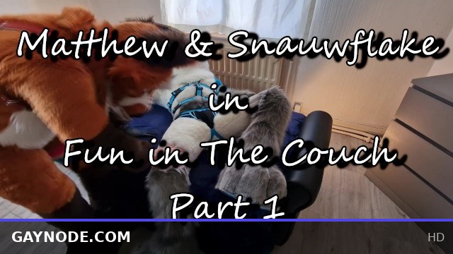 Matthew Fox Gets Intimate with Snauwflake on His New Couch in Furry Murrsuit Play - Part 1