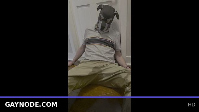 Puppy Boy Loses Control and Peeps Himself Outside the Bathroom in 4K