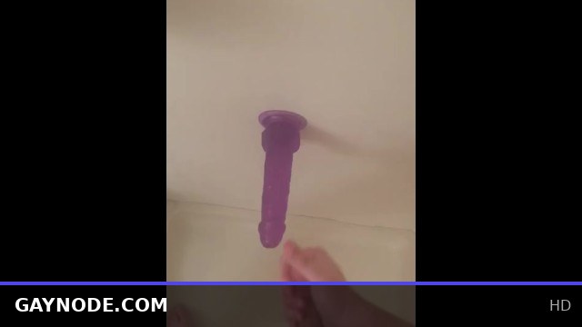 Rocking my dildo hard in the steamy shower session