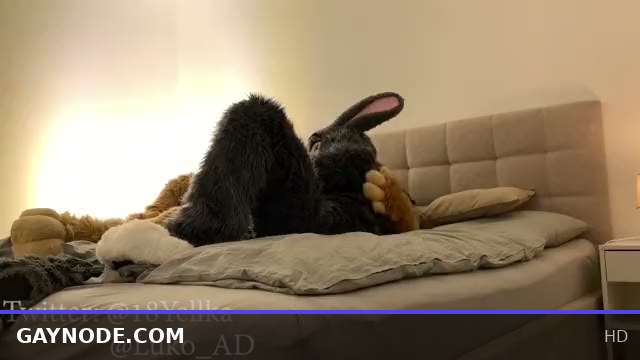 Hot German Shepherd Murrsuit Fucks Adorable Submissive Gray Bunny
