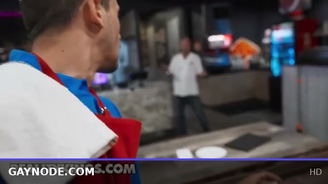 Cute Blonde Twink Gets Fucked Hard in Pizza Place Bathroom Blowout