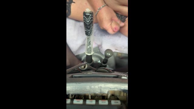 Gear Stick Penetrates My Little Femboy Sissy Ass Deep and Hard