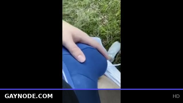 Russian Twink Jerks Off in the Woods Outdoors