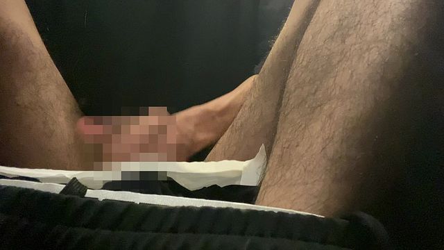 Secretive Solo Play at Internet Cafe with Whispered Moans