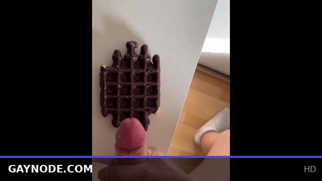 Cumming on Waffle! So Sweet and Delicious Blowjob Fun