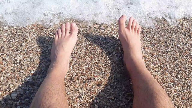 Tranquil Lakeside Foot Worship with Sensual Twink Touches