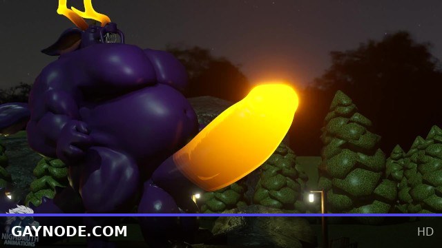 Tab Dragon's Intense Halloween Muscle Growth Animation Fantasy