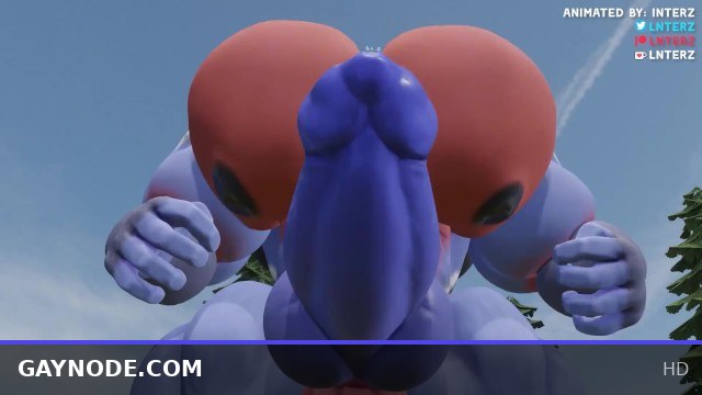 Cerberus Muscle and Hyper Magic Rock Growth Animated Gay Twink Fantasy