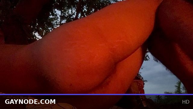 Naked in Nature by a Cozy Campfire