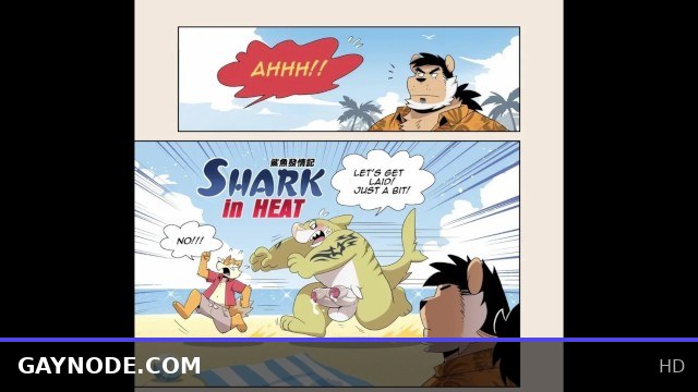 Furry Yaoi Hentai Gay Cartoon Animated Animation / Beach Day
