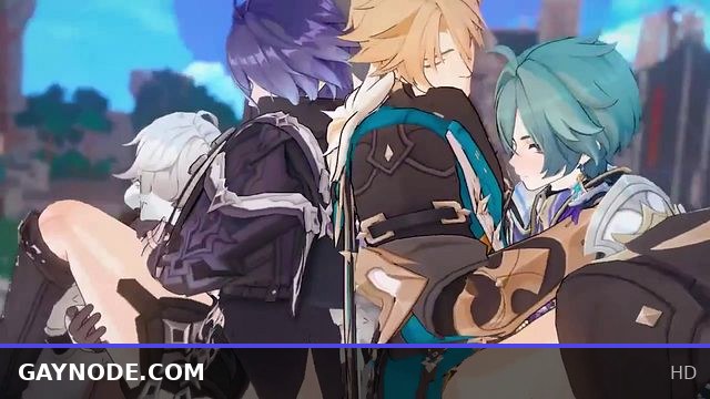 Flins x Illuga / Varka x Lohen Orgy - Genshin Impact Yaoi Animation