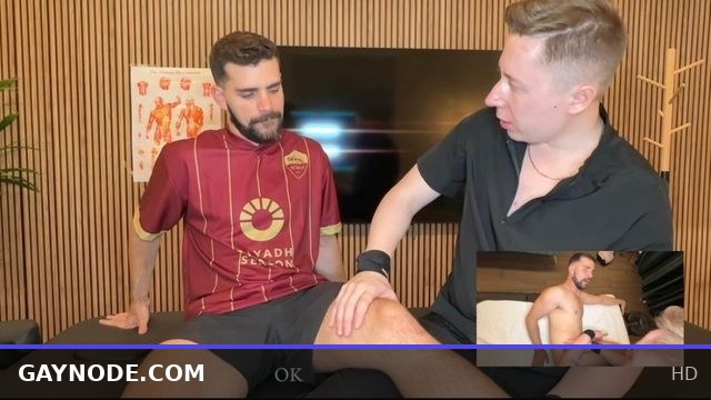 Sport massage - from checking his knee to breaking his ass