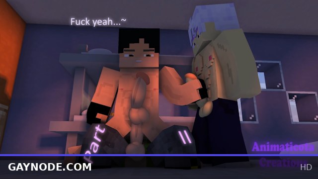 Im Getting Fucked By My Str8 Lab Partner While My Roomate Is Watching part II- Minecraft Gay Porn