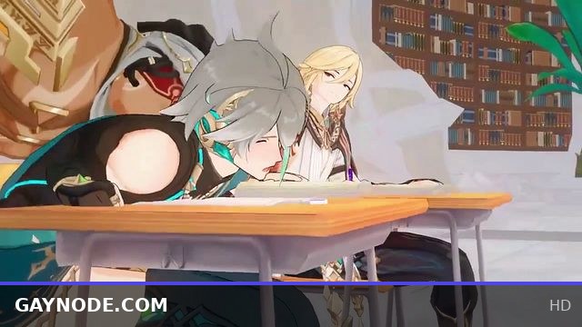 Alhaitham fucked in Public by NPC - Genshin Impact Hentai