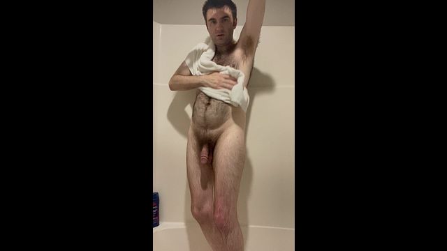 Drying Off My Wet Hairy Body