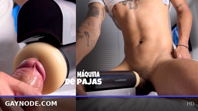 MACHINE! She hadn't masturbated for days and her milk came out thick