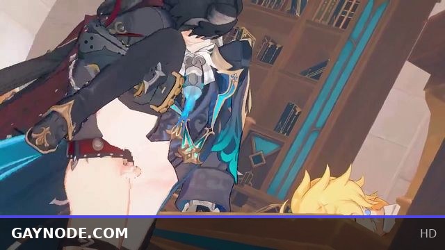 wriothesley x neuvillette - genshin impact yaoi hentai r34