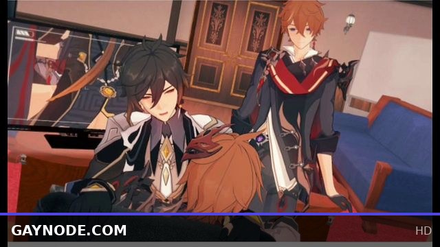 Tartaglia x Zhongli Threeway- Genshin Impact Yaoi Hentai