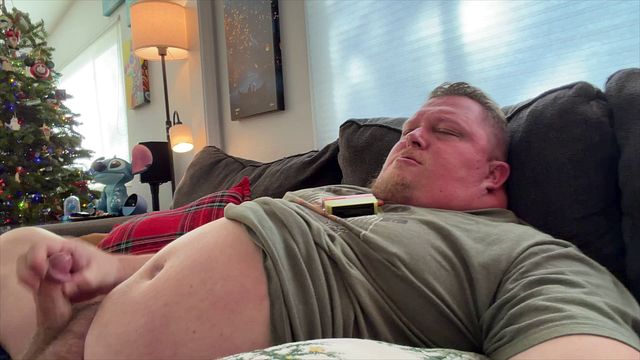 Chubby Smooth Stud Lets Loose His Cum