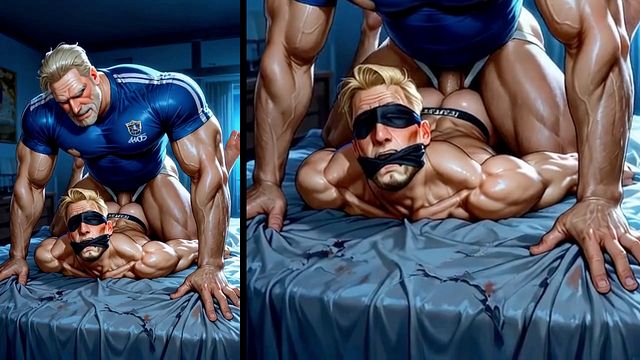 Coach Walter fucked the quarterback and the director in the ass.. YAOI Hentai Animation