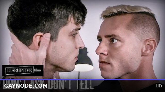 Army Jock Introduces His Bunkmate to His First Gay Experience