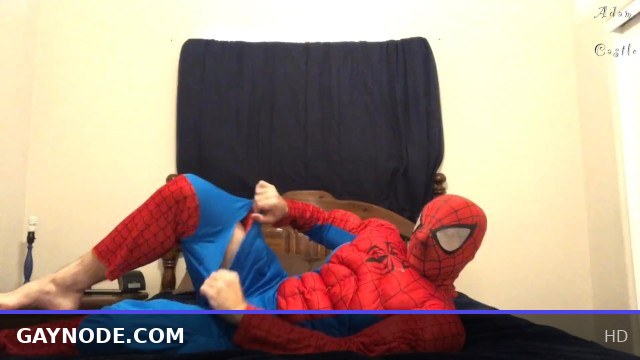 Spider-Man Costume Ripped Apart in Hot Twink Action