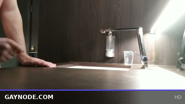 Big Load Splash: Hot Hotel Room Action Over the Sink